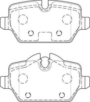 Гальмівні колодки задні Mini Countryman (2010->), Paceman Jurid 573755J