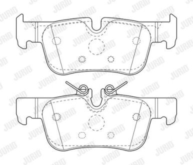 BMW Колодки гальмівні задні 2/X1/i3 13- Jurid 573767J