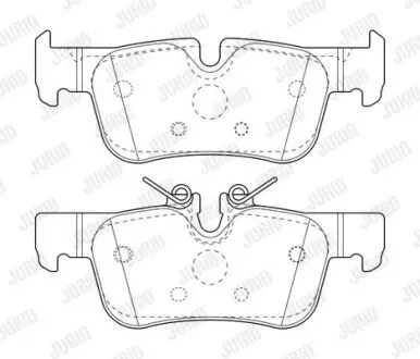 Гальмівні колодки зад. BMW 1 (F40) 19-/i3 (I01) 13-/X1 (F48) 14- (ATE) Jurid 573767J