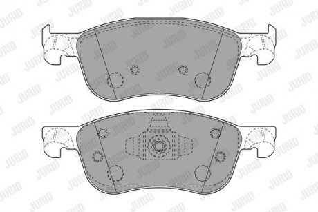 Гальмівні колодки передні FORD FIESTA Jurid 573779J