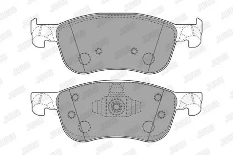 Гальмівні колодки передні FORD FIESTA Jurid 573779J