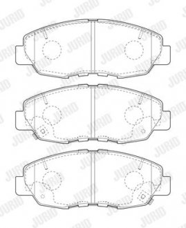 Гальмівні колодки передні HONDA CIVIC Jurid 573807J