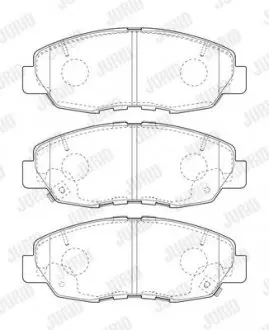 Гальмівні колодки передні HONDA CIVIC Jurid 573807J