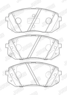 - Гальмівні колодки до дисків Jurid 573814J
