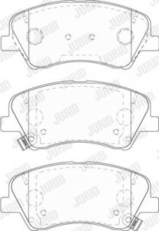 Гальмівні колодки передні Kia Rio, Stonic Jurid 573815J