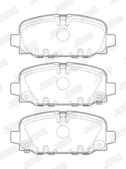 Гальмівні колодки Jurid 573824J