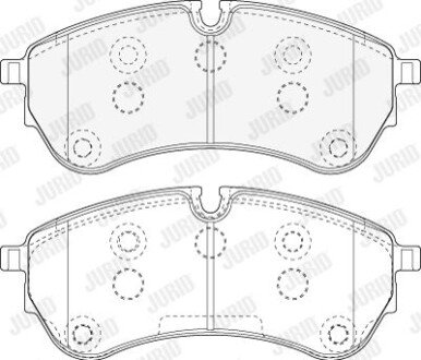 Тормозные колодки передние (20.8 мм) (система CBI) MAN TGE VW Crafter 16- Jurid 573831J