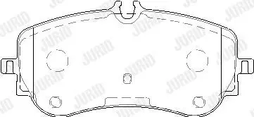Колодки гальмові задні VW AMAROK, CRAFTER/MAN TGE Jurid 573832J