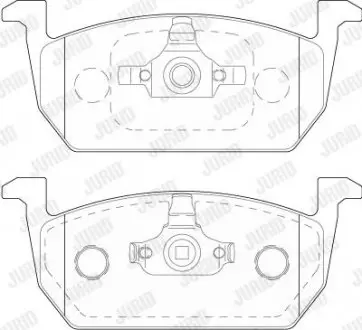 Колодки гальмівні VW POLO, T-CROSS/AUDI A1/SEAT ARONA,IBIZA/SKODA KAMIQ, SCALA Jurid 573833J