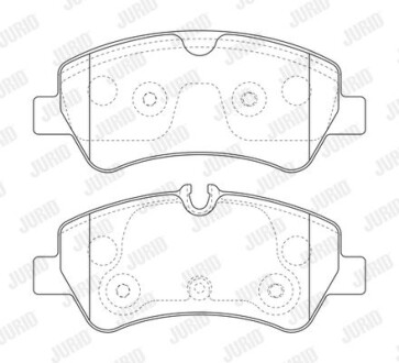 Тормозные колодки задние (17.6 мм) (система BOSCH) Ford Tourneo Transit 12- Jurid 573835J