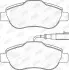 Гальмівні колодки передні Ford KA (10/2008 ->) / Fiat 500 С (10/2007 ->) Jurid 573839J (фото 1)