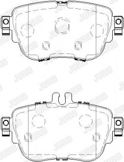 Тормозные колодки задние Mercedes E-Class (W213, S213, A238), CLS (C257) Jurid 573843J