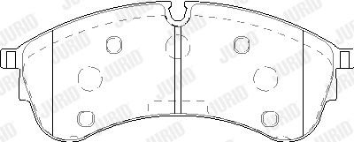 Гальмівні колодки передні VW Crafter (09/2016 ->) Jurid 573844J