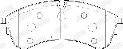 Гальмівні колодки передні VW Crafter (09/2016 ->) Jurid 573844J