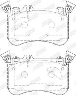 Колодки тормозные передние AMG A-Class, CLA, GLA Jurid 573851J