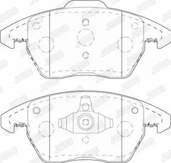 Гальмівні колодки передні Audi A1/VW Beetle, Jetta IV, Polo V/Seat Ibiza IV Jurid 573852J