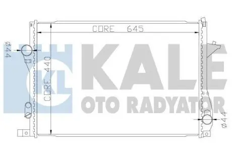 BMW радіатор охолодження 5 E39,7 E38 520/750 Kale 341915