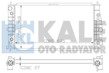 CHRYSLER радіатор охолодження 300M 2.7/3.5 99- Kale 341935