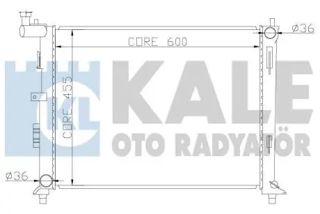 Радиатор охлаждения Hyundai İ30, Elentra - Kia Ceed, Ceed Sw, Pro Ceed Radiator Kale 341980