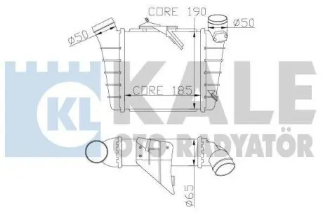 VW Інтеркулер Polo, Skoda Fabia I, II, Roomster 1.4/1.9TDI Kale 342300