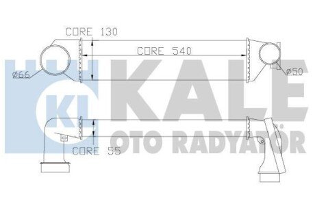 BMW Інтеркулер 3 E46 318d/330xd 00- Kale 343300