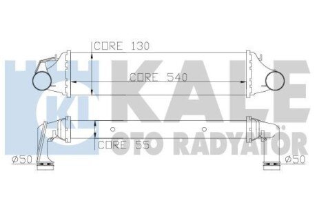 BMW Інтеркулер 3 E46 320/330d 99- Kale 343400