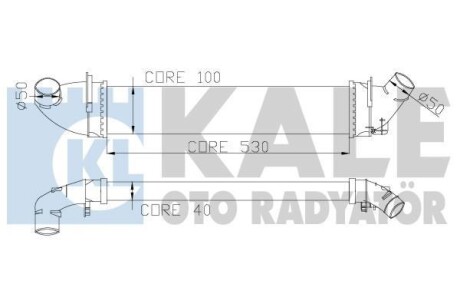 Интеркулер Dacia Logan - Renault Logan I, Logan Express Intercooler Kale 345080