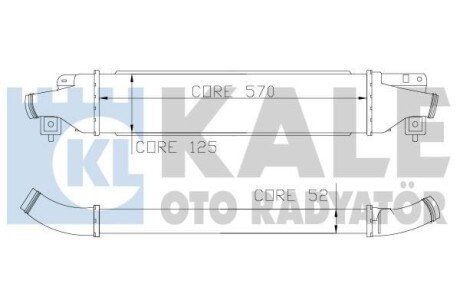 OPEL Інтеркулер Corsa D 1.4/1.7CDTI 06- Kale 345500