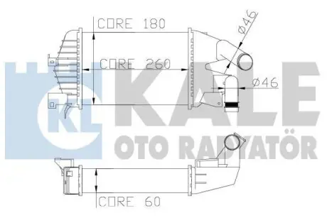 OPEL Інтеркулер Astra H, Zafira B 1.3/1.9CDTI Kale 345800