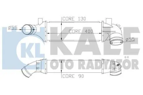 FORD Інтеркулер Transit 2.0DI/TDCi 00- Kale 346600