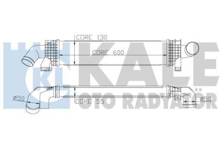 FORD Інтеркулер C-Max, Focus II,III, Kuga I,II, Mondeo IV,S-Max 1.6/2.0TDCi 04- Kale 346900