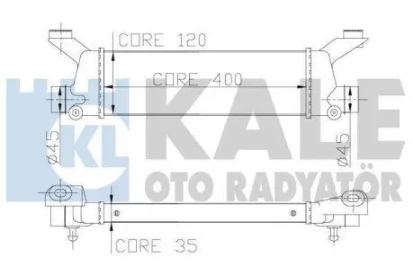 DB Інтеркулер W168,Vaneo 1.6/1.9 01- Kale 347900
