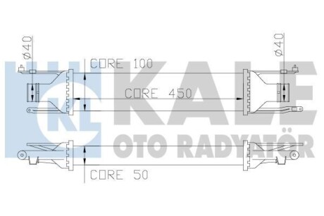 Інтеркулер Opel Corsa D OTO RADYATOR Kale 348400