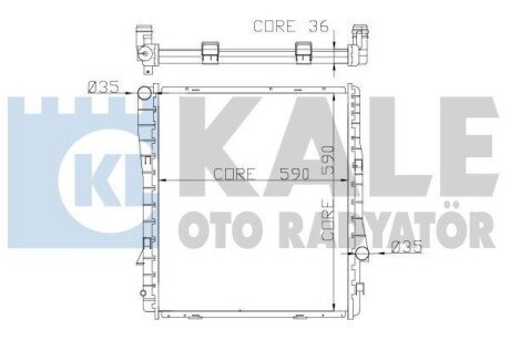 BMW радіатор охолодження X5 E53 3.0d/4.4/4.8 Kale 354200