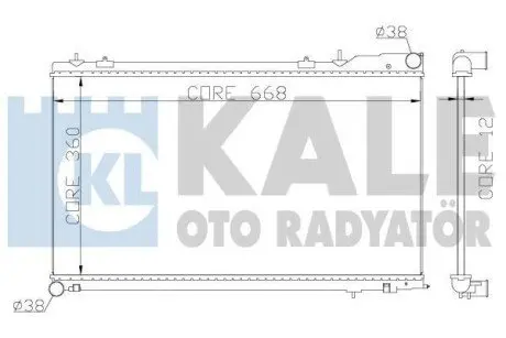 SUBARU Радіатор охолодження Forester 2.0/2.5 02- Kale 364900