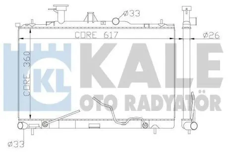 HYUNDAI Радіатор охолодження Matriz 1.5CRDi/1.8 01- Kale 369700 (фото 1)