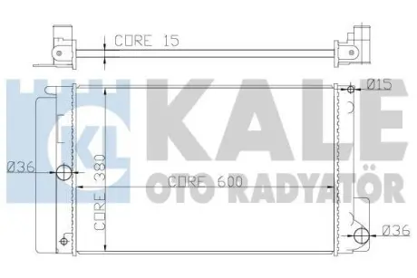 Радиатор охлаждения Toyota Auris, Avensis, Corolla, Verso Radiator Kale 372000
