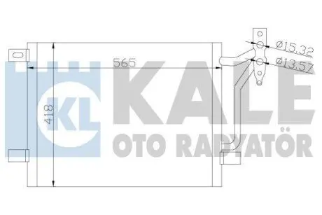 BMW Радіатор кондиціонера (конденсатор) 3 E46 Kale 376800