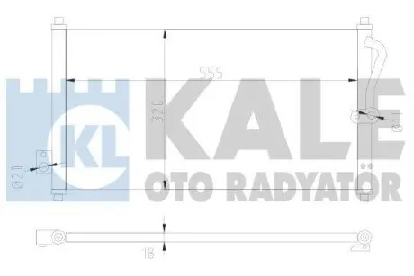HONDA Радіатор кондиціонера (конденсатор) CR-V I 95- Kale 380500