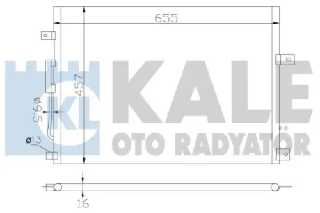 JEEP Радіатор кондиціонера (конденсатор) Grand Cherokee II 2.7CRD/4.7 99-03 Kale 385700