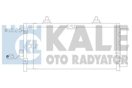 Радіатор кондиціонера Subaru Forester, Impreza, XV OTO RADYATOR Kale 389500
