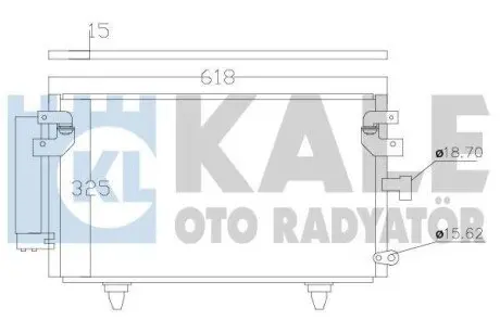 SUBARU Радіатор кондиціонера (конденсатор) Legacy IV, Outback 03- Kale 389900