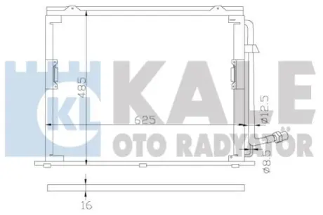 DB Радиатор кондиционера S-Class W140 Kale 392400