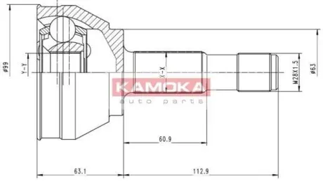 Шрус зовнішній KAMOKA 6152