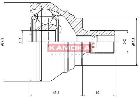 ШРУС наружный (36x27 зубов) (комплект) VAG A3 Altea Leon Octavia 1.9/2.0TDI 03- KAMOKA 7274