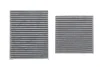 Фільтр салону Citroen C3 09-/C4 Cactus/Peugeot 2008 13-/207 06-15/208 12- (к-кт 2шт.) (вугільний) KAVO FCA-10184C (фото 1)
