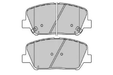 PARTS HYUNDAI Комплект гальмівних колодок i30 (GD) 1.4 CRDi 12-, KIA CEED (JD) 1.4 CVVT 12-18 KAVO KBP-3060