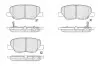Колодки тормозные (задние) Mitsubishi Outlander III/Mazda 6 12- (Akebono) KAVO KBP-5551 (фото 1)