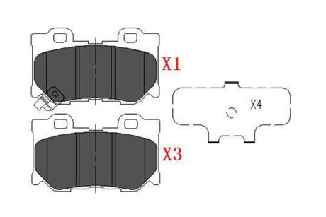 Колодки гальмівні (задні) Infiniti FX/G/Q 08- KAVO KBP-6582