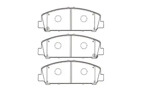 PARTS NISSAN Гальмівні колодки передн. INFINITI QX56 5,5 12- KAVO KBP-6611